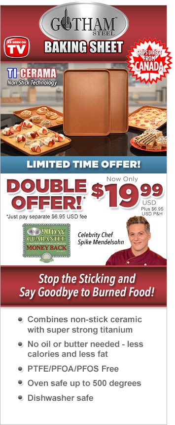 Order Copper Gotham™ Steel Baking Tray Now!